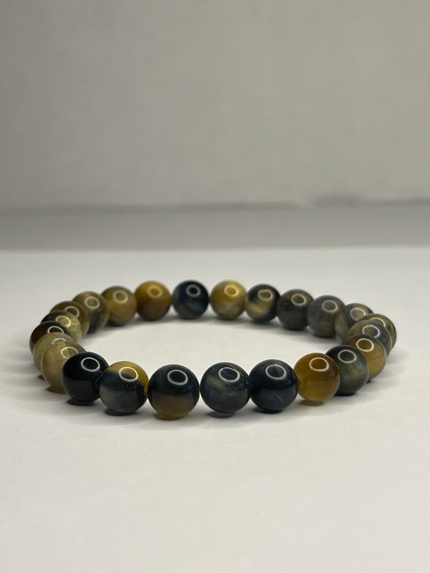 Yellow Tiger eye with Golden and Black Obsidian